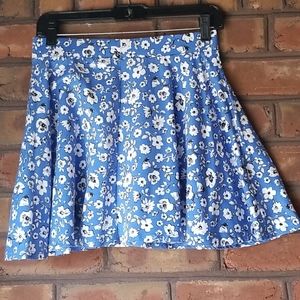 Pleated skater skirt
